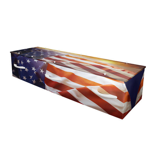 Stars and Stripes Cremation Container